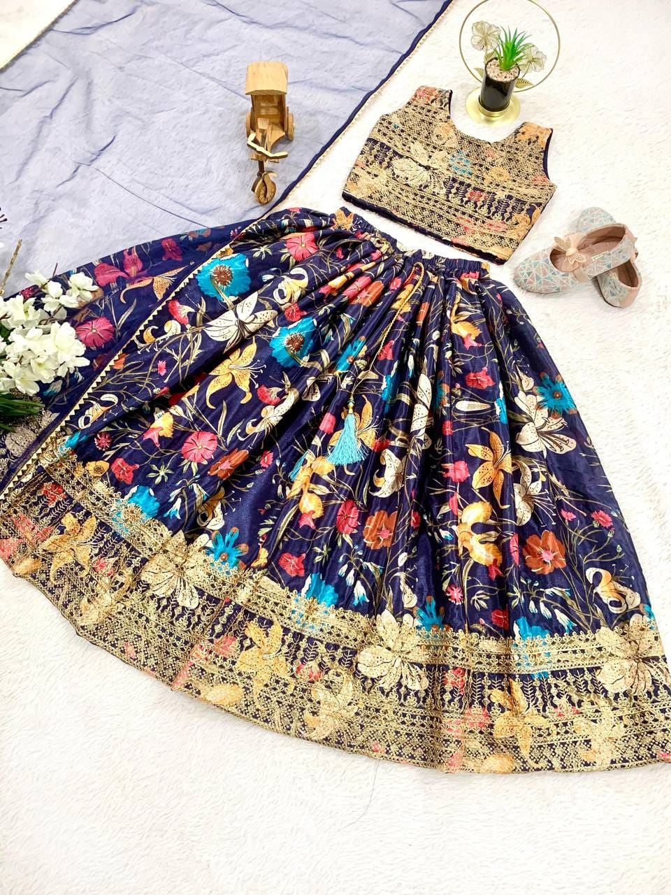 Trending Sequins Embroidered Lehenga Set