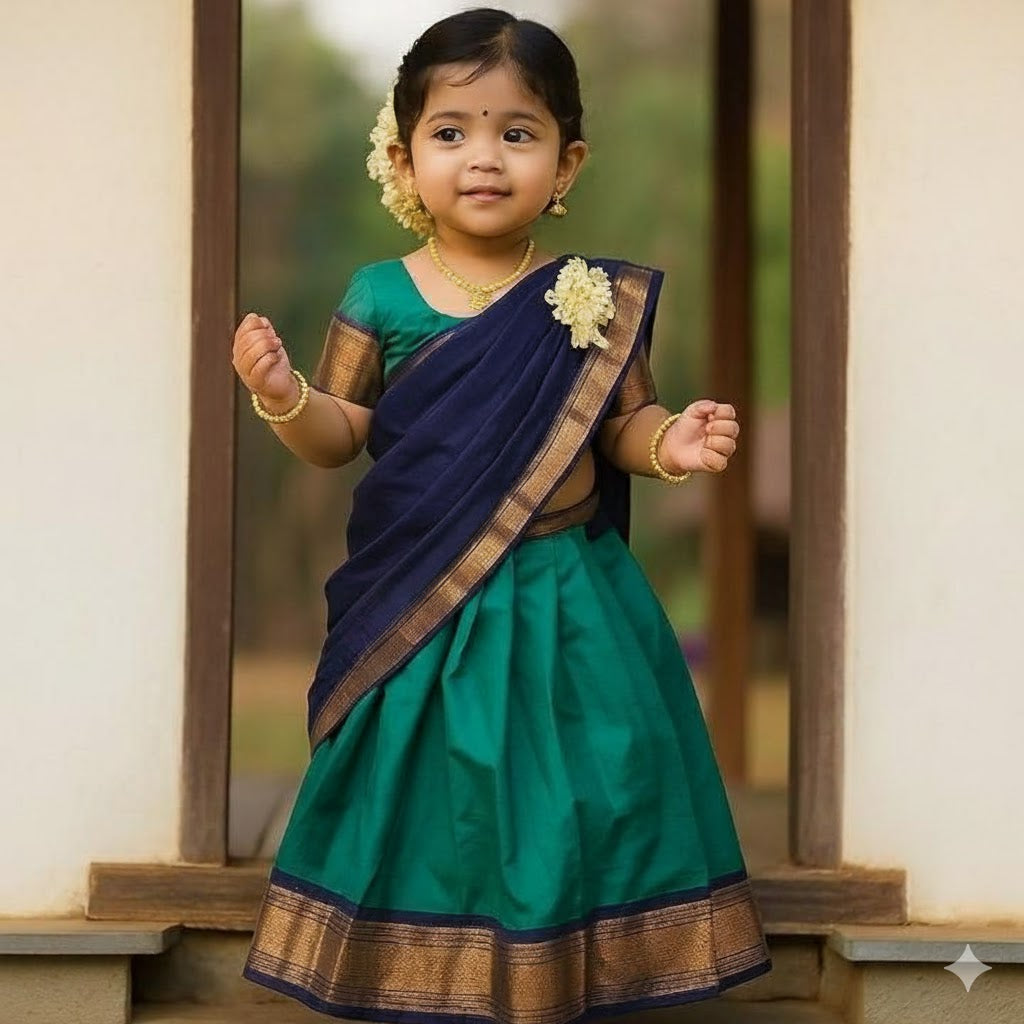 Adorable Kids Silk Saree Collection