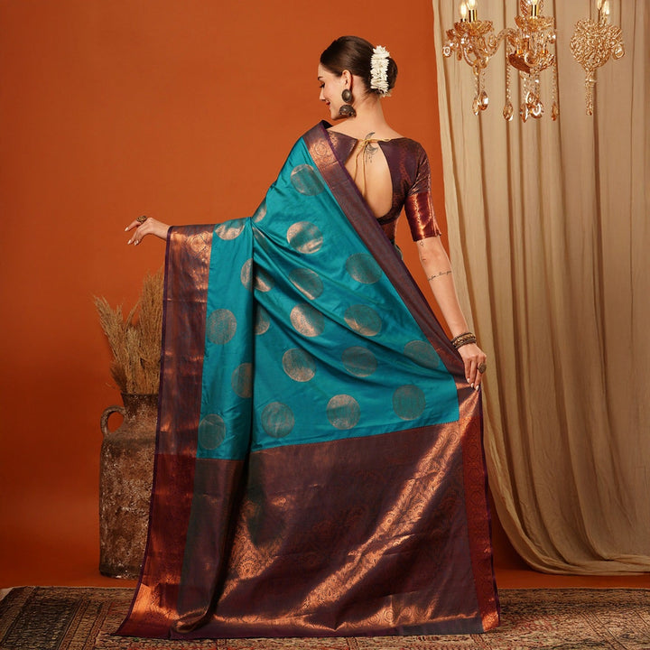 Embellished  Bollywood Pure SIlk Jacquard Saree Unstitched
