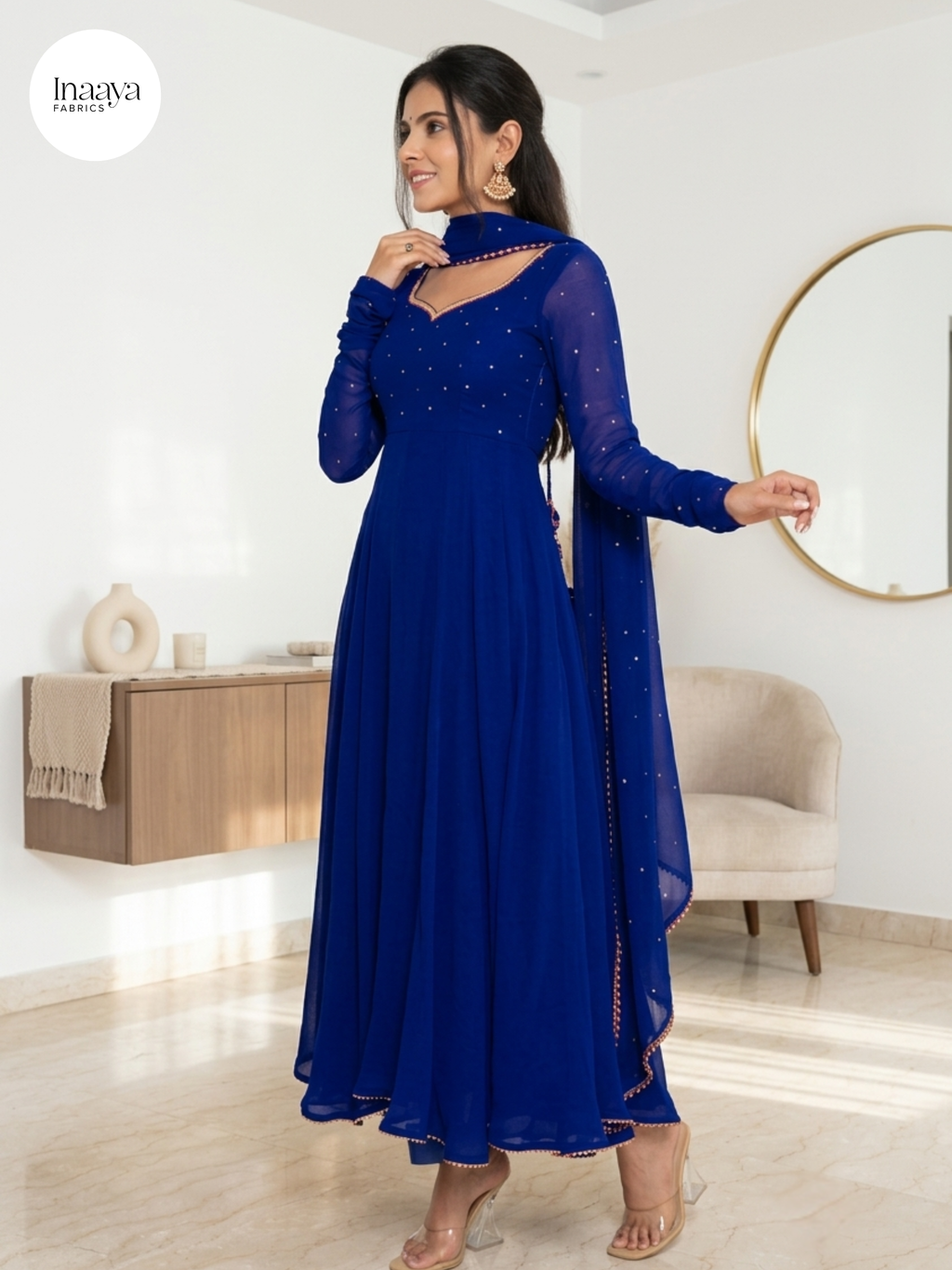 Anarkali Gown With Dupatta