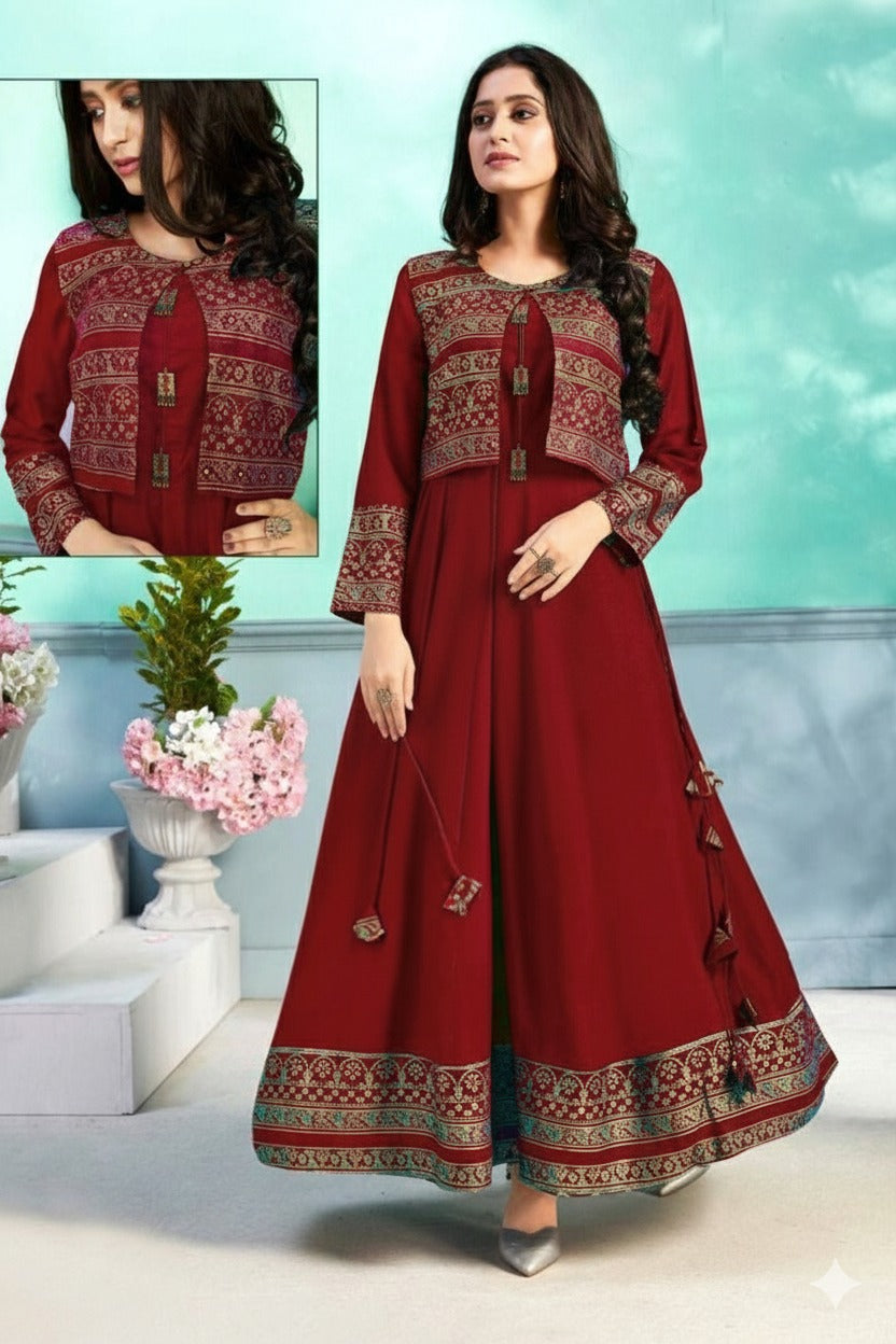 Stunning Rayon Cot Gown For Women