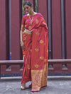 Satin Silk Banarasi Saree for Women