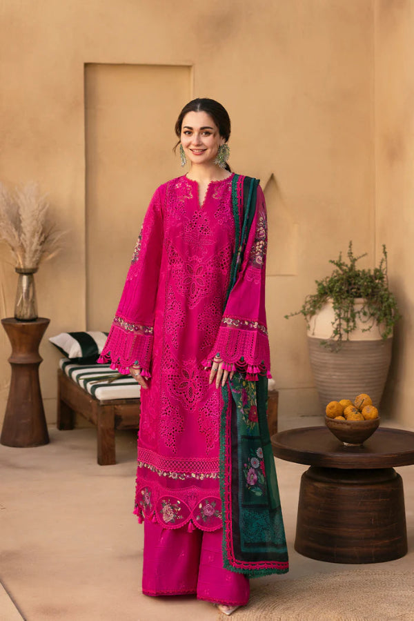 3 Piece Stitched Lawn Suit - Ready To Wear
