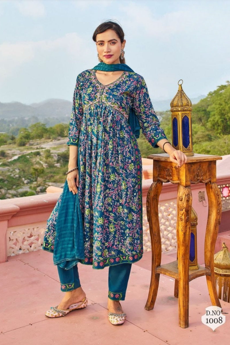 Readymade Kurtis with Bottom and Dupatta