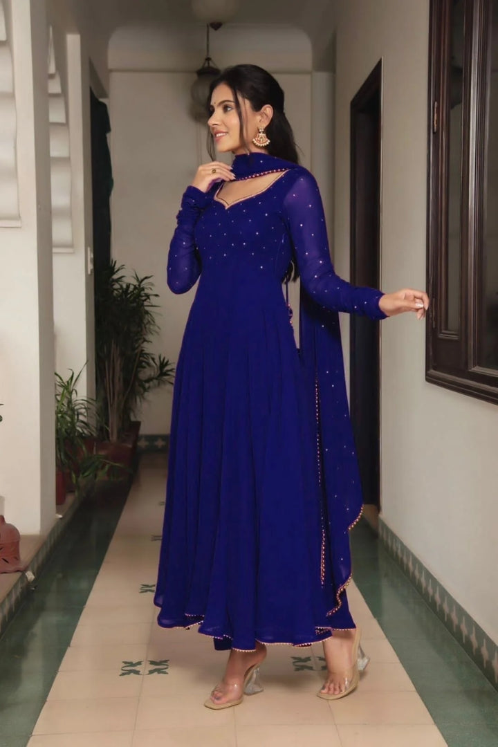 Anarkali Gown With Dupatta