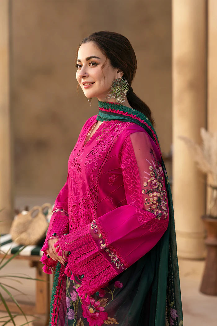 3 Piece Stitched Lawn Suit - Ready To Wear