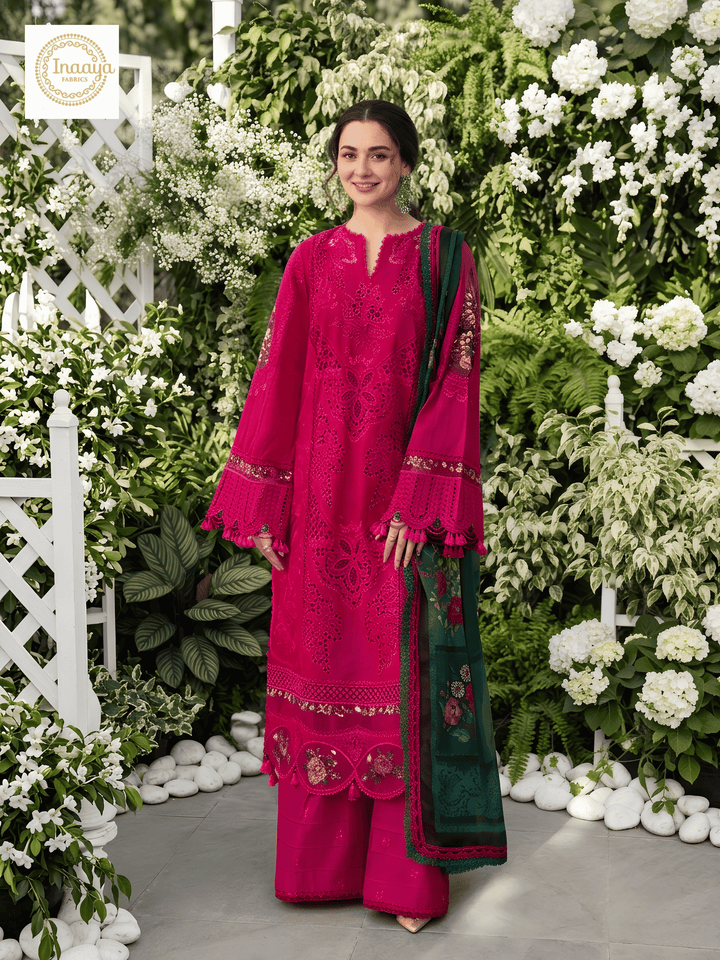 3 Piece Stitched Lawn Suit - Ready To Wear