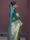 Satin Silk Banarasi Saree for Women