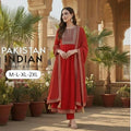 Elegant  Digital Embroidery 3Pcs Suit  Collection For Women