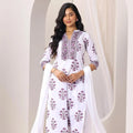 Elegant  Printed Cotton 3PCS Suit  Collection For Women