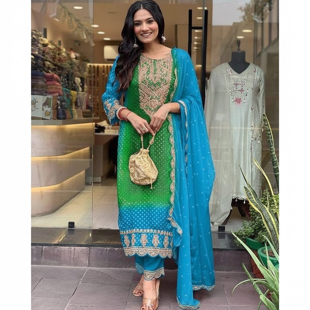 Elegant Ready To Wear 3pcs Embroidery Suit Collection For Women