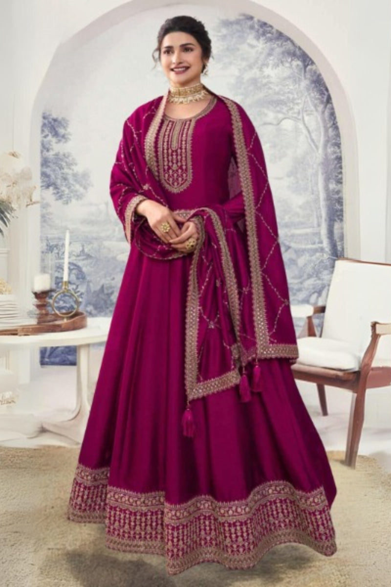 Georgette Silk Anarkali Suts