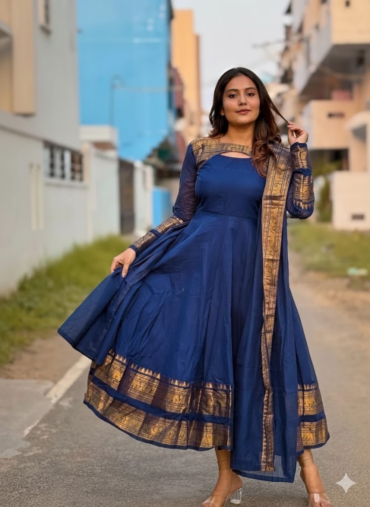 Ready To Wear Anarkali Gown With  Dupatta  Set  For Women 002
