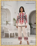 Ivory Medallion Print Co-ord Shirt Set