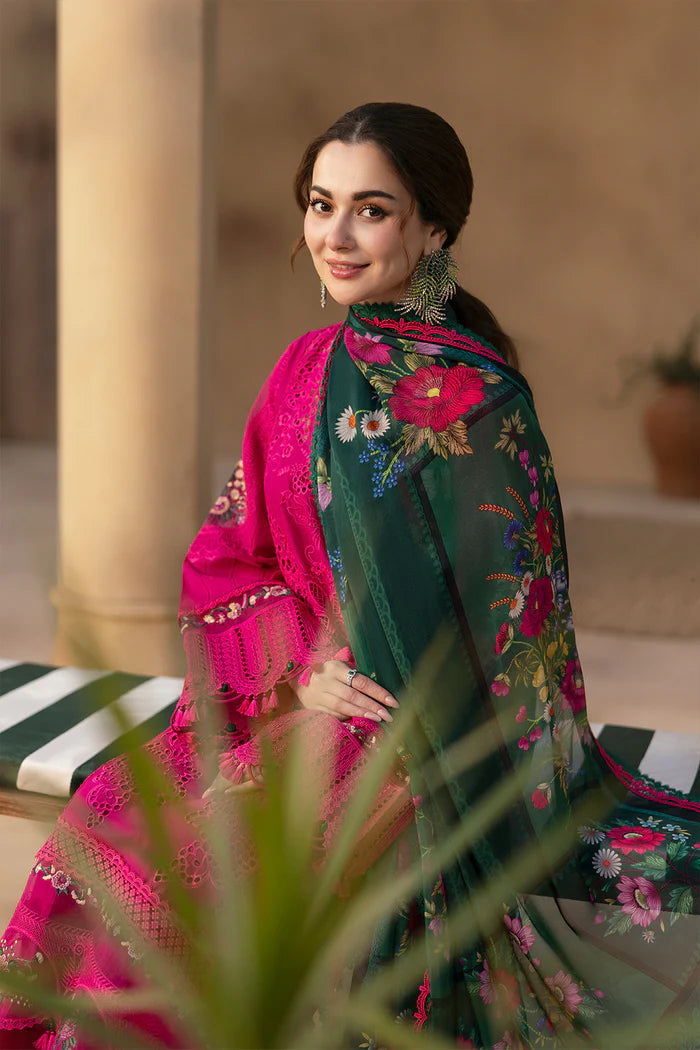 3 Piece Stitched Lawn Suit - Ready To Wear