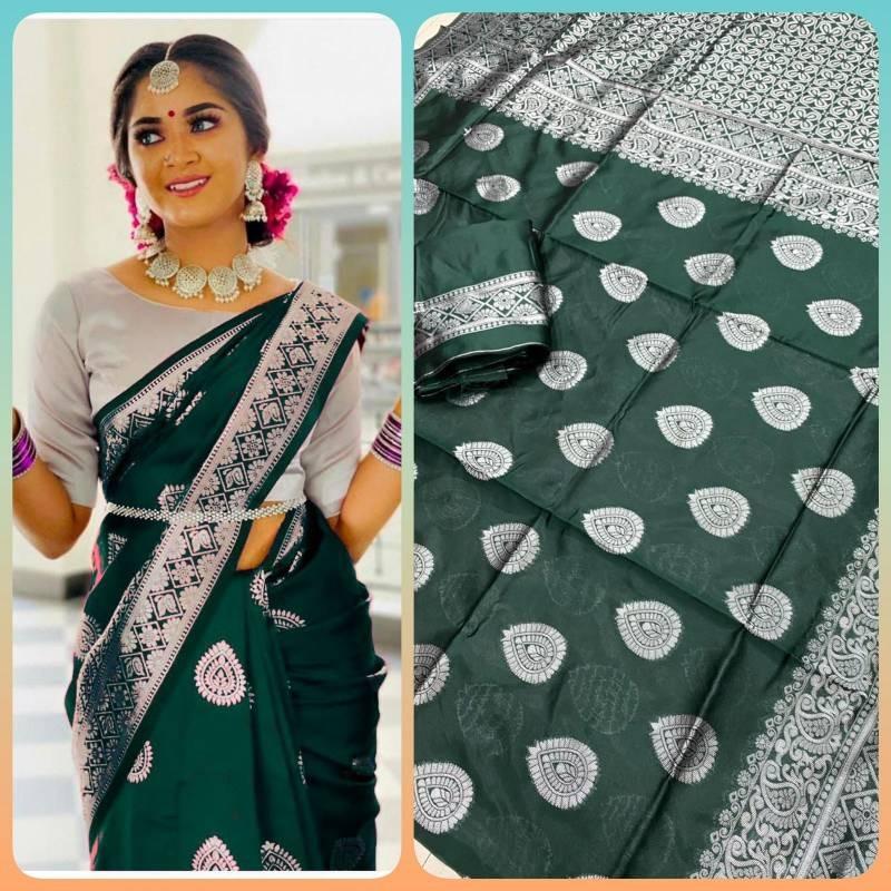 Flowing Silk Elegant Saree For Women