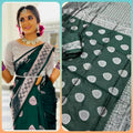 Flowing Silk Elegant Saree For Women