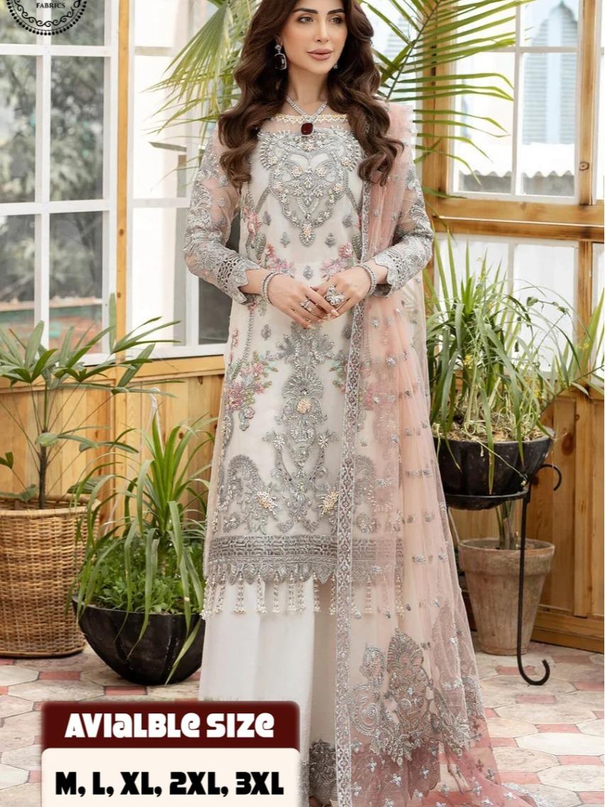 Ready To Wear Embroidery Sharara 3Pcs Suit For Women 003
