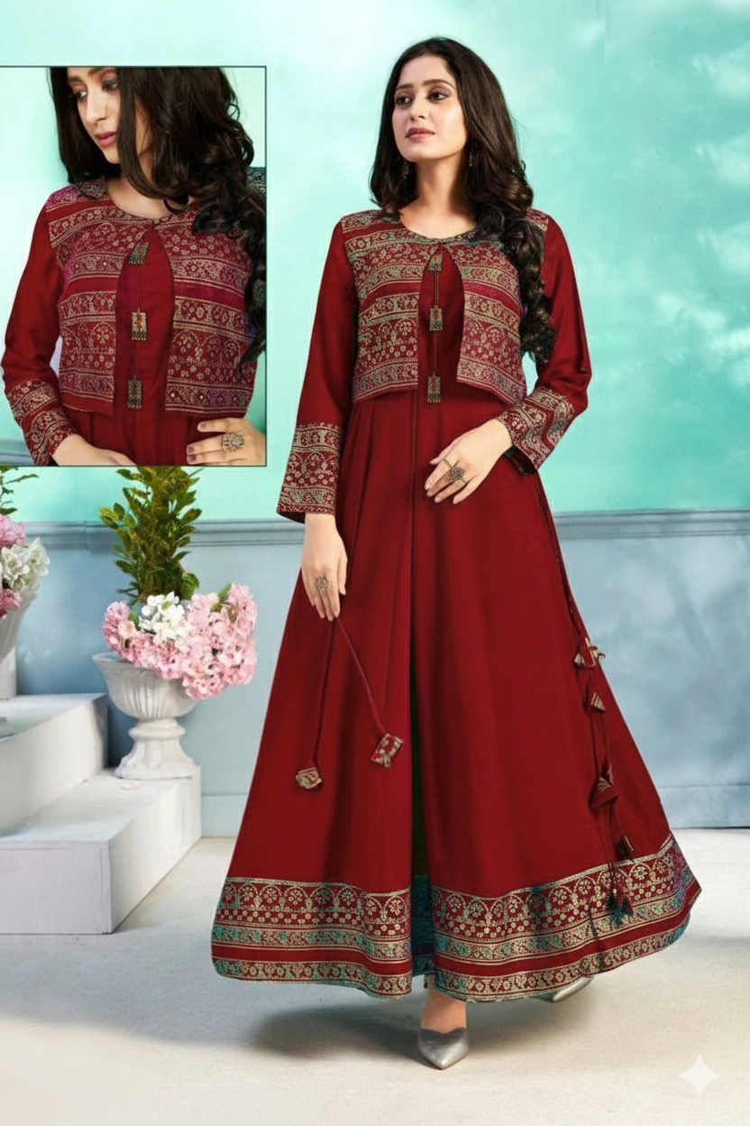 Stunning Rayon Cot Gown For Women