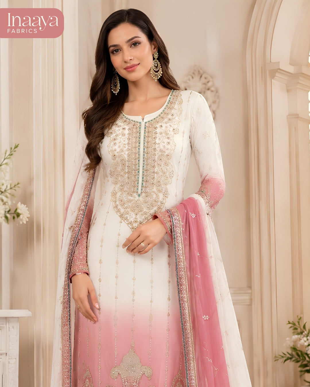 Heavy Crunchy Embroidery & Khatli Work