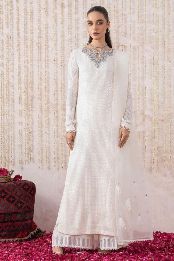 Heavy Embroidered Chiffon 3-Piece Suite  | Ready To Wear