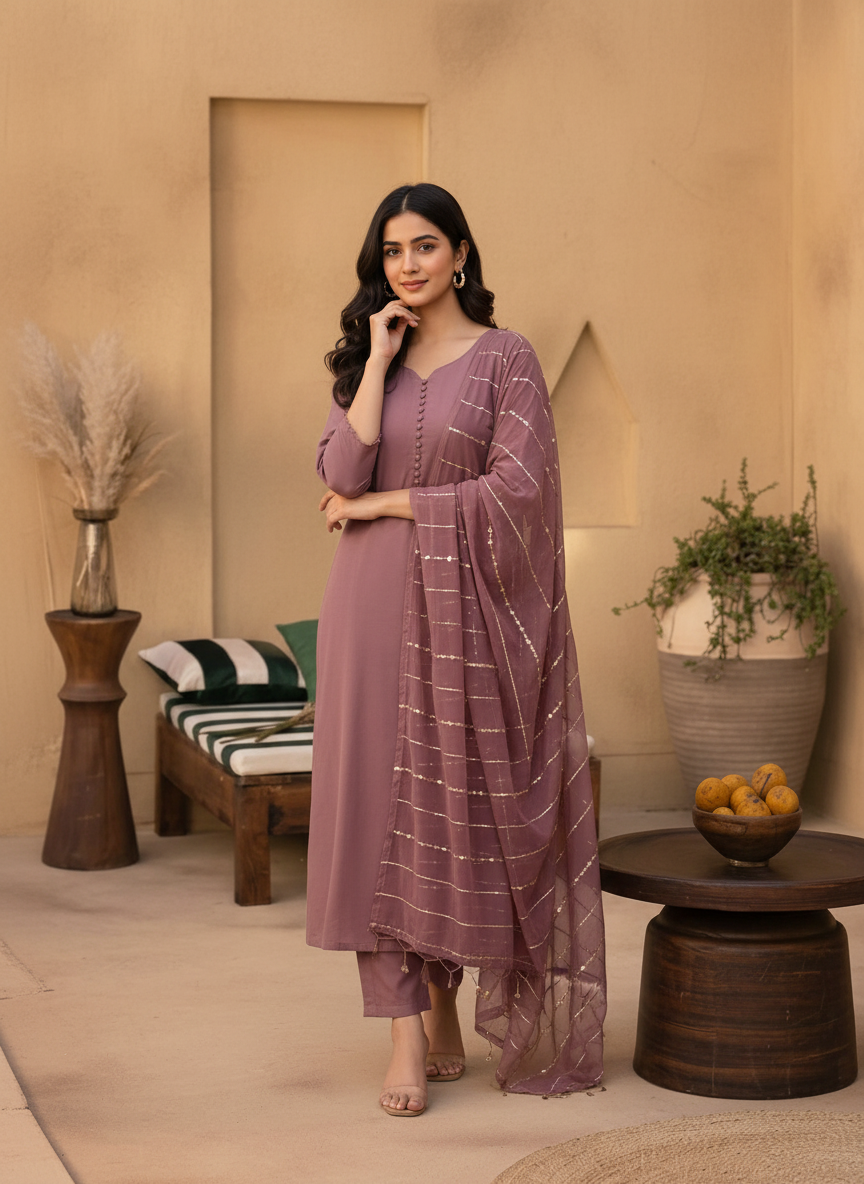 3 Piece Heavy Soft Breathable Cotton Suit