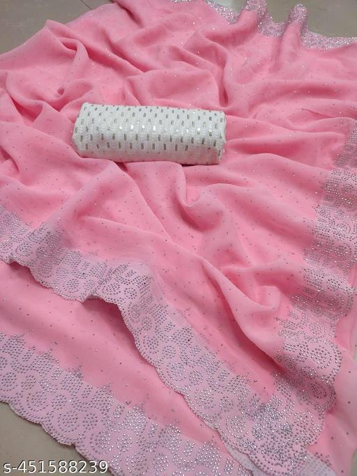 Designer Party Wear Saree Fabrics Georgette Saree