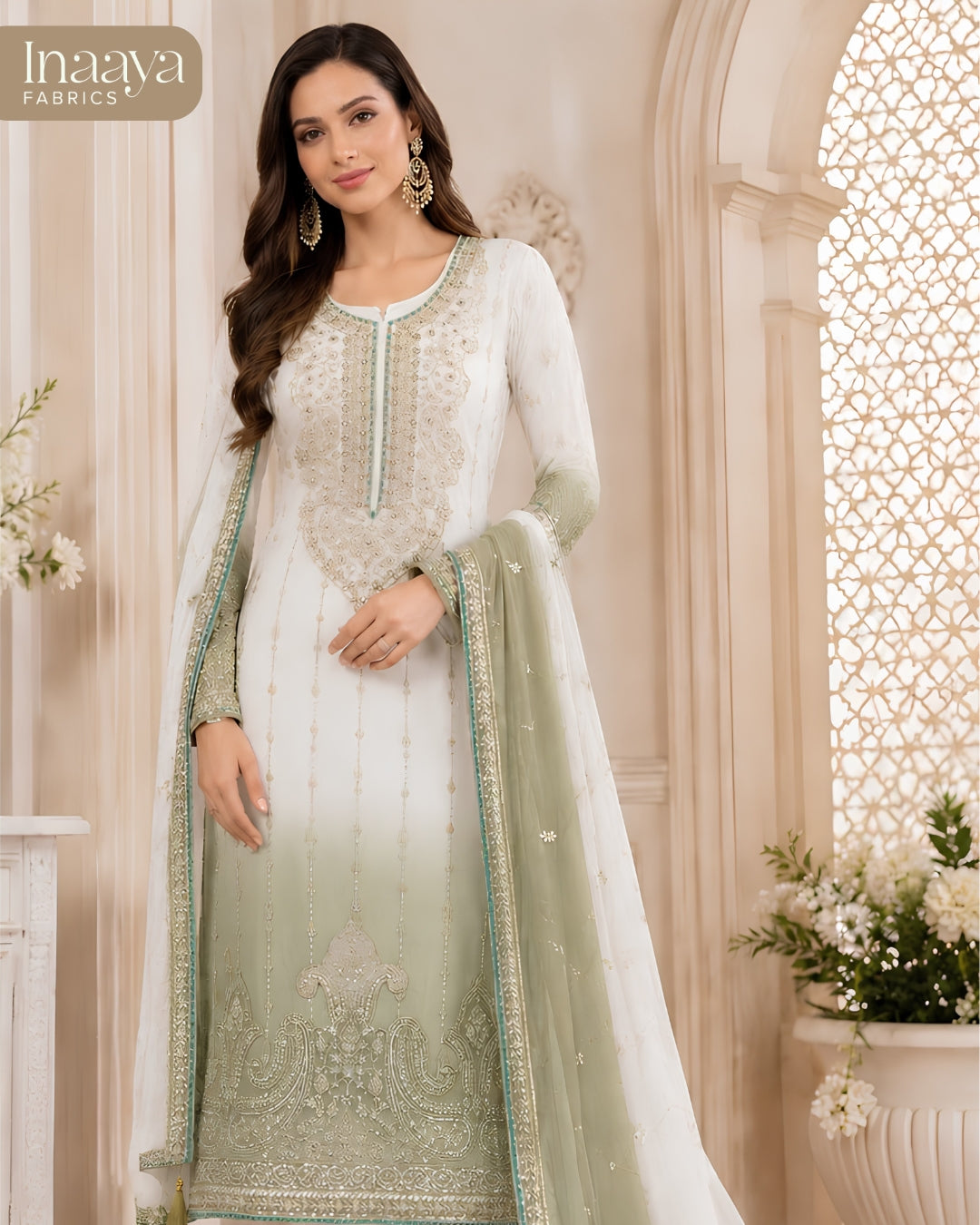 Heavy Crunchy Embroidery & Khatli Work