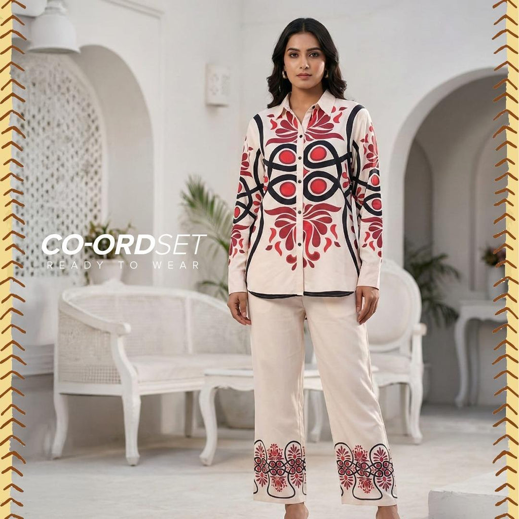 Printed Classy Co-ord Set For Women 001