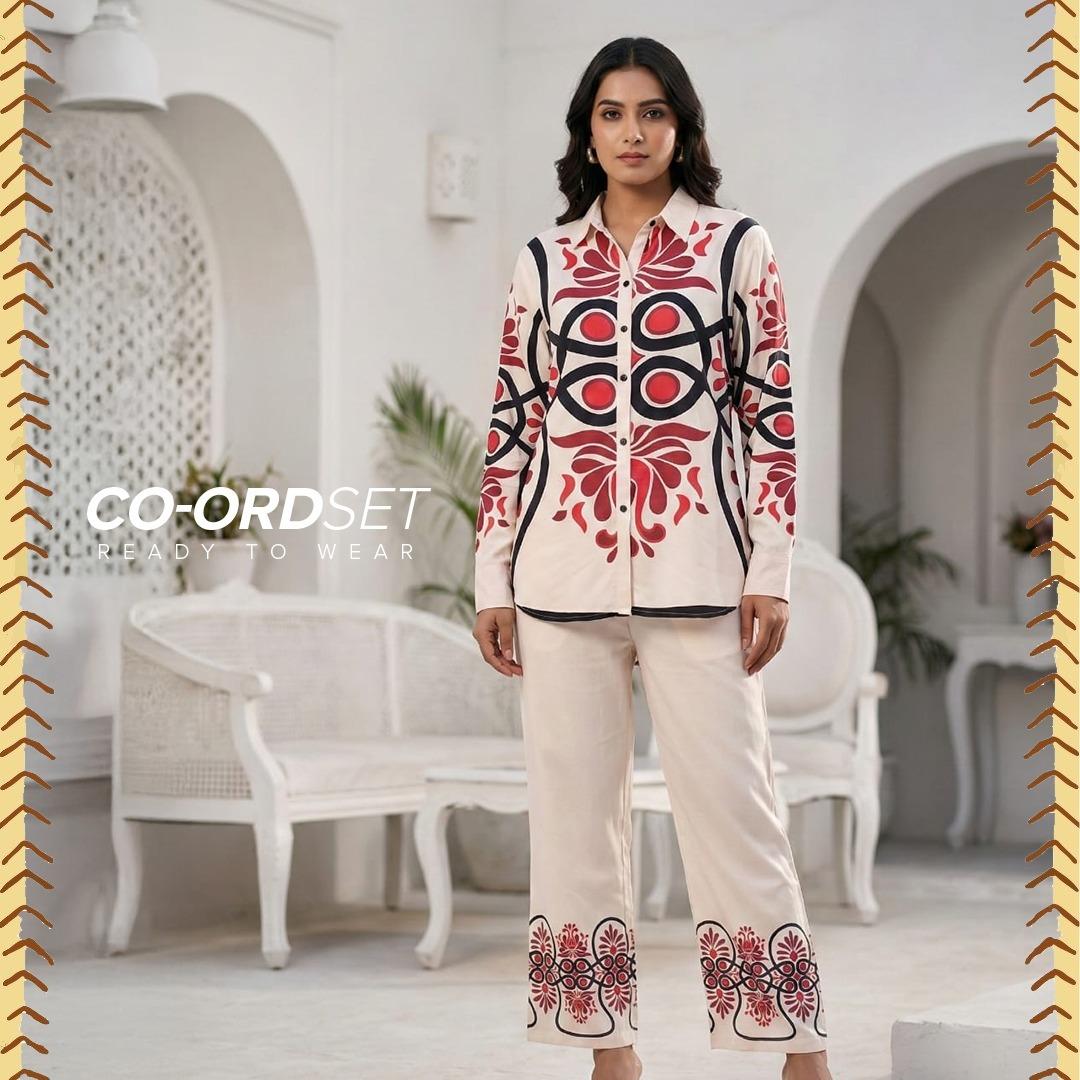Printed Classy Co-ord Set For Women 001