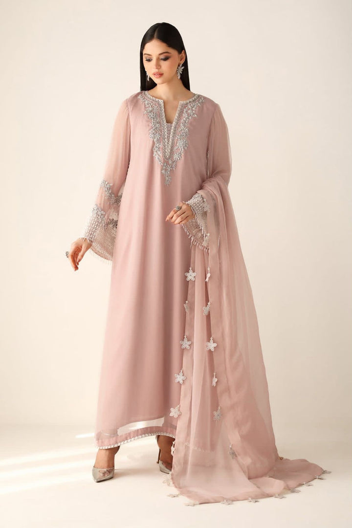 Hand Embellished Chiffon 3-piece Suit | Ready To Wear