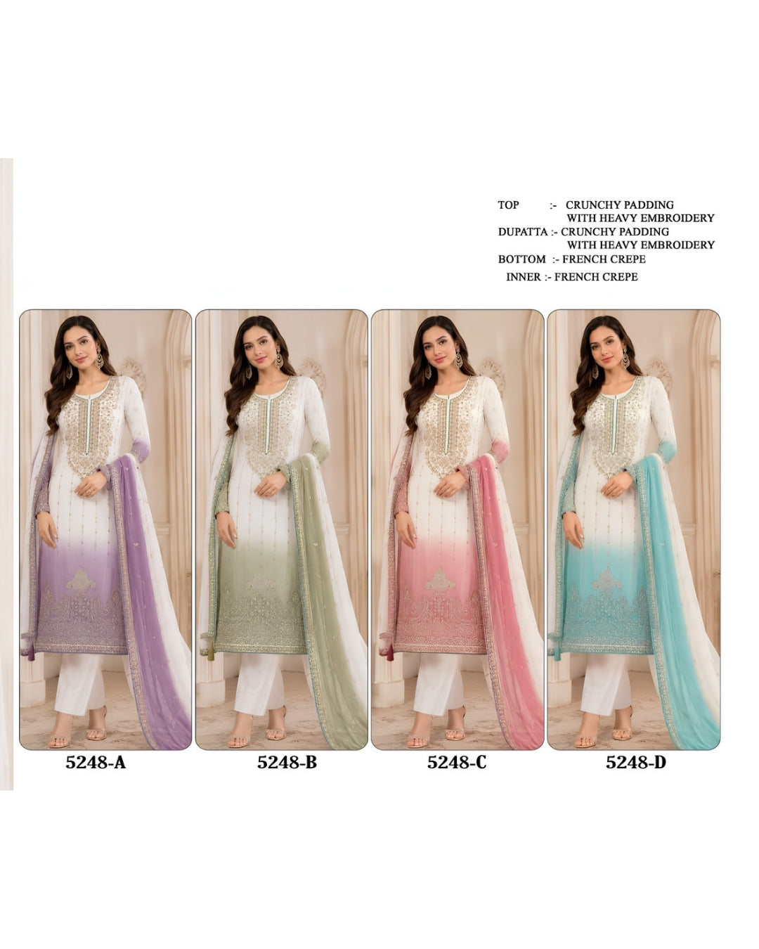 Heavy Crunchy Embroidery & Khatli Work