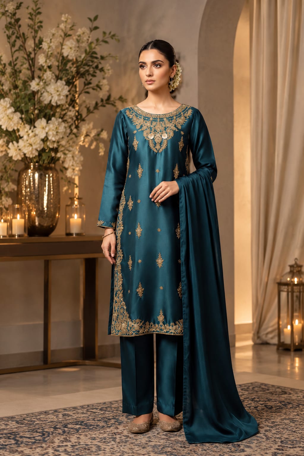 Teal front