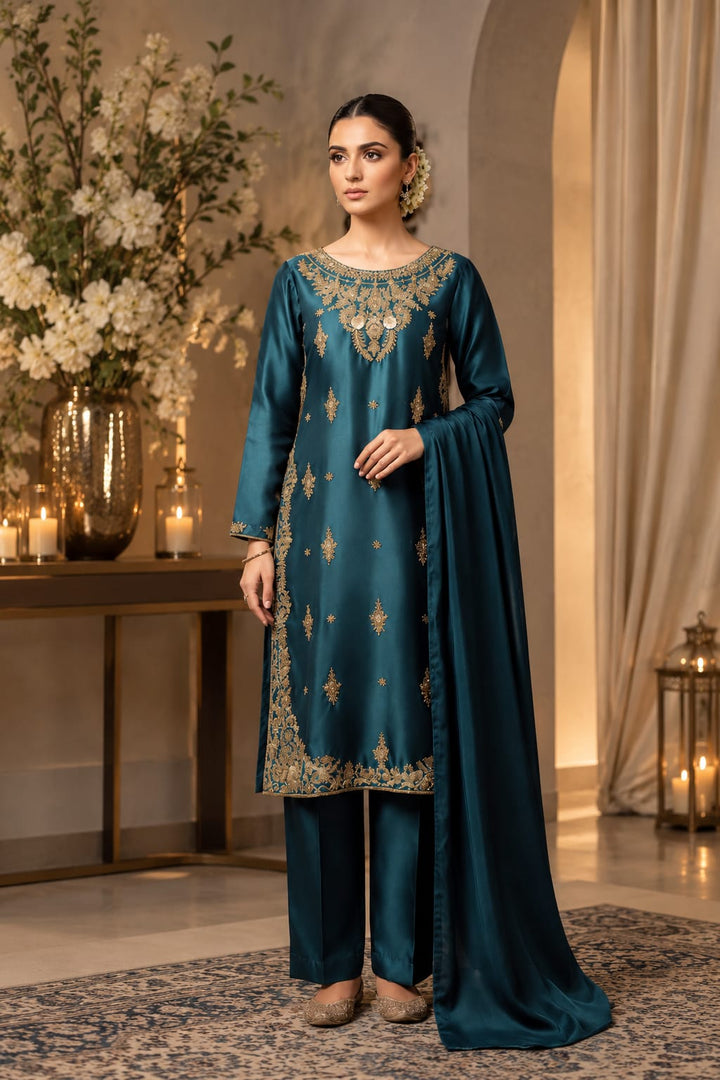 Teal front