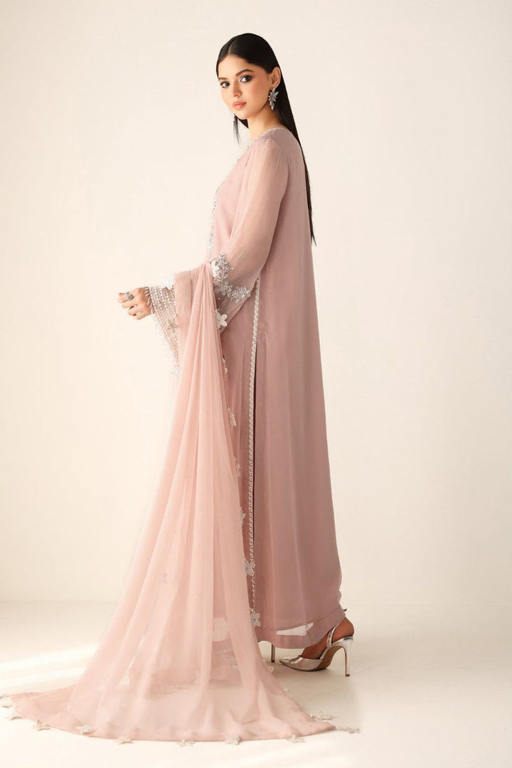 03-Piece Luxury Chiffon Hand-Embellished suit | Ready To Wear