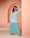 Georgette Embroidered Party Wear Salwar Suit