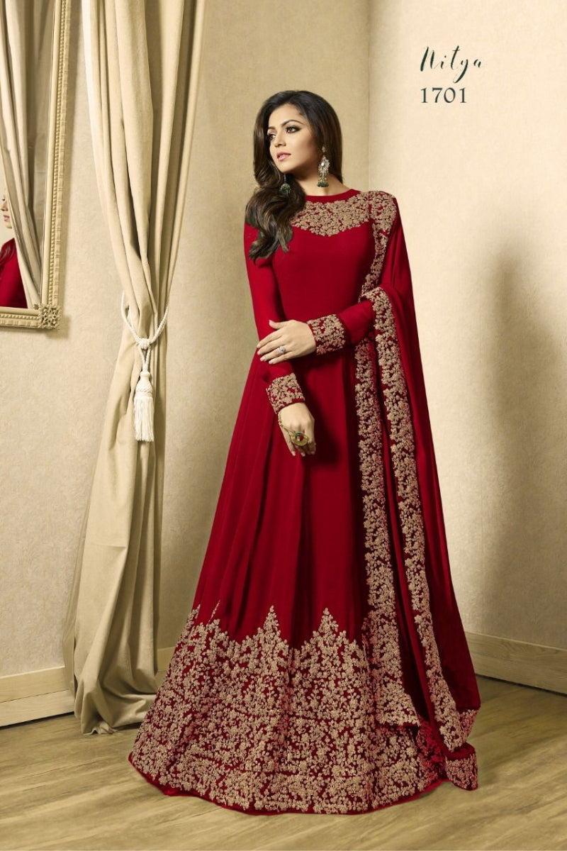 Anarkali Gown Georgette with Embroidery Work