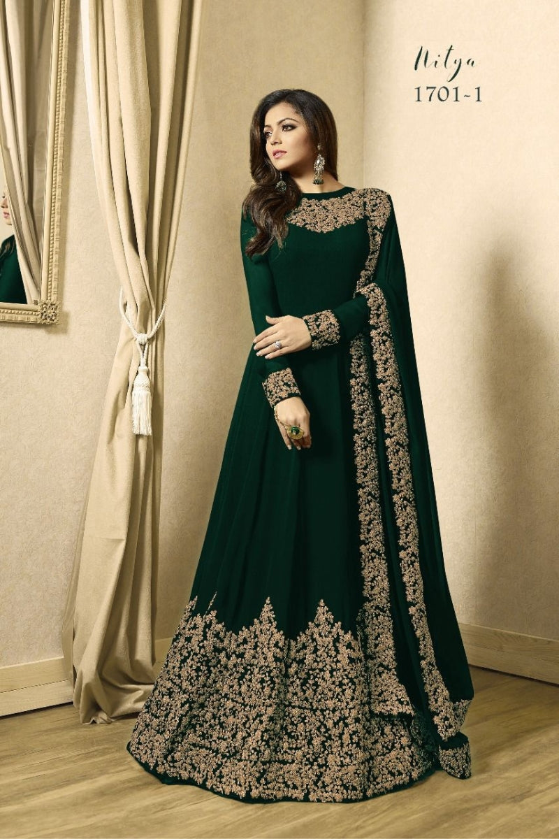 Anarkali Gown Georgette with Embroidery Work