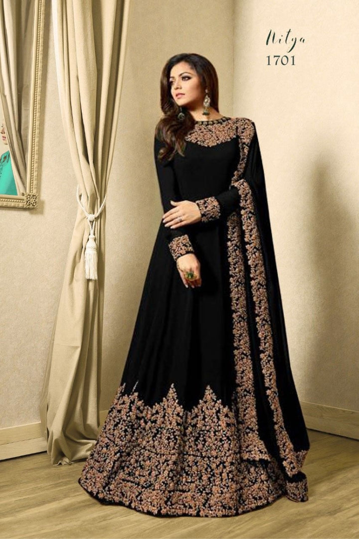 Anarkali Gown Georgette with Embroidery Work