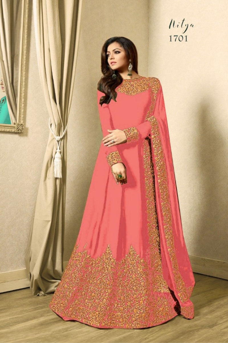 Anarkali Gown Georgette with Embroidery Work