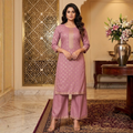 Rayon Embroidered Kurti with Plazzo 2 Pcs Dress