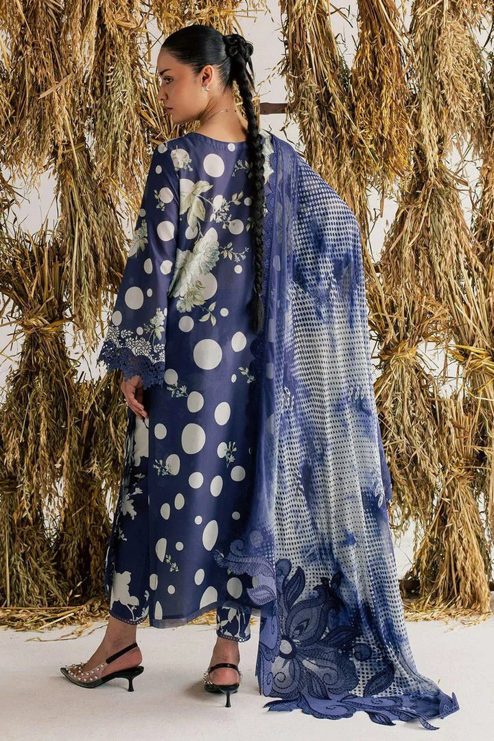 Digital Printed Lawn Suit With Heavy Embroidery &amp; Chiffon Dupatta | Ready To Wear