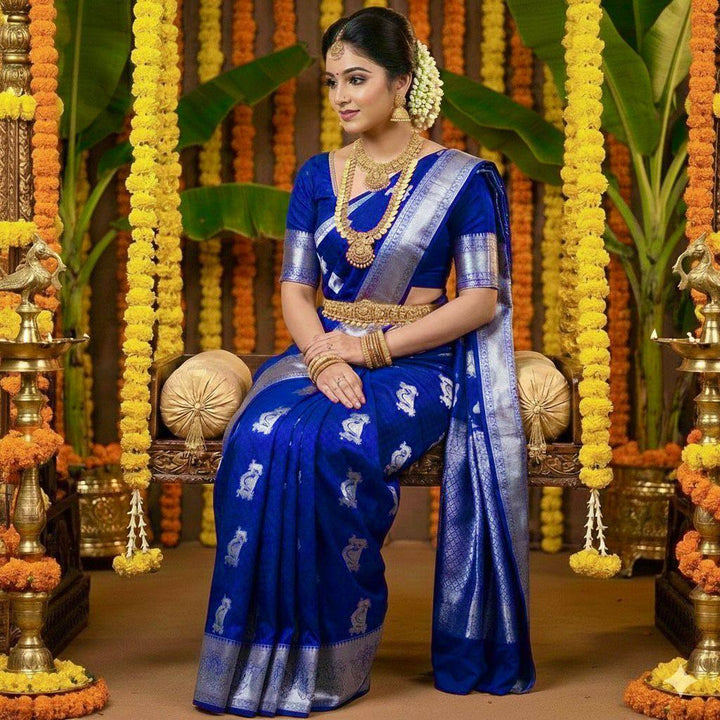 Elegant Soft Lichi Silk Saree For Women