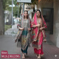 Beautiful Printed  Royan 3PCS Suit  Collection For Women