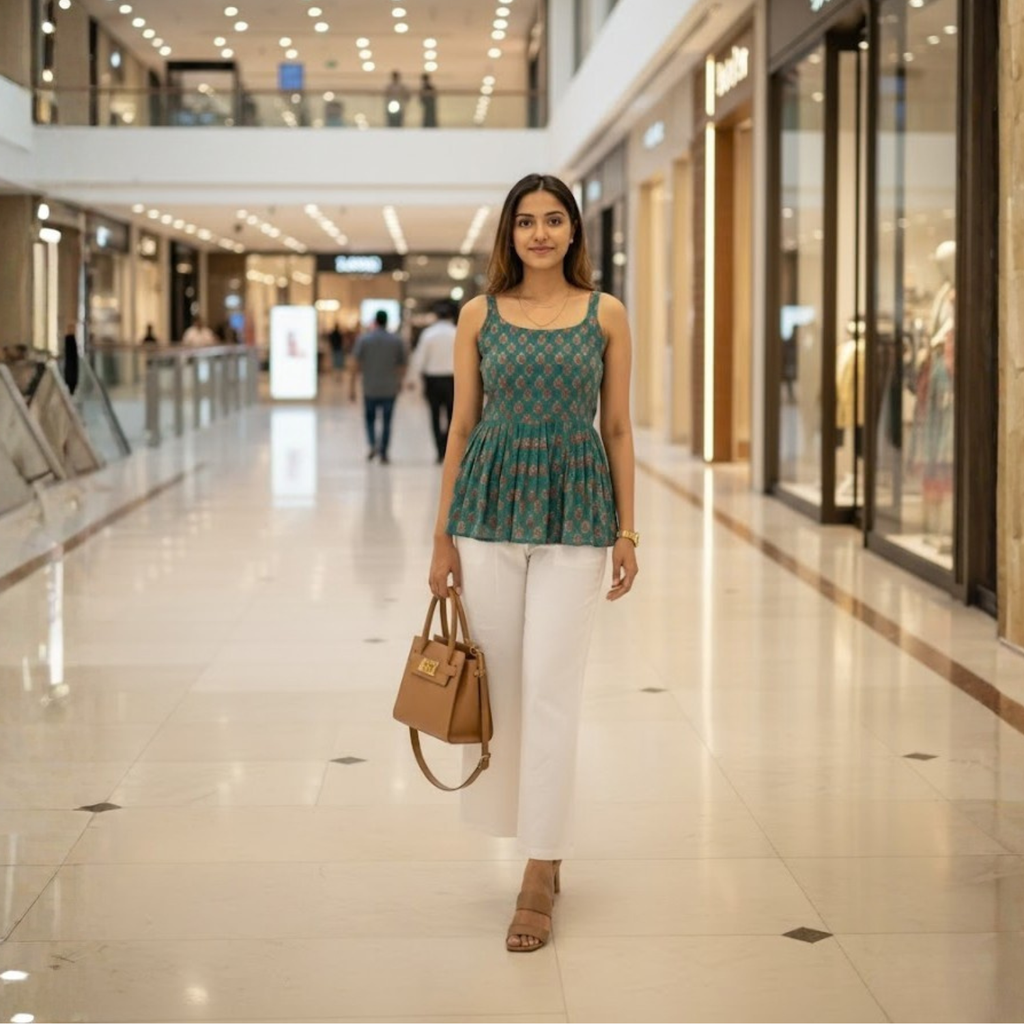 Printed Sleeveless Tops Collection For Women
