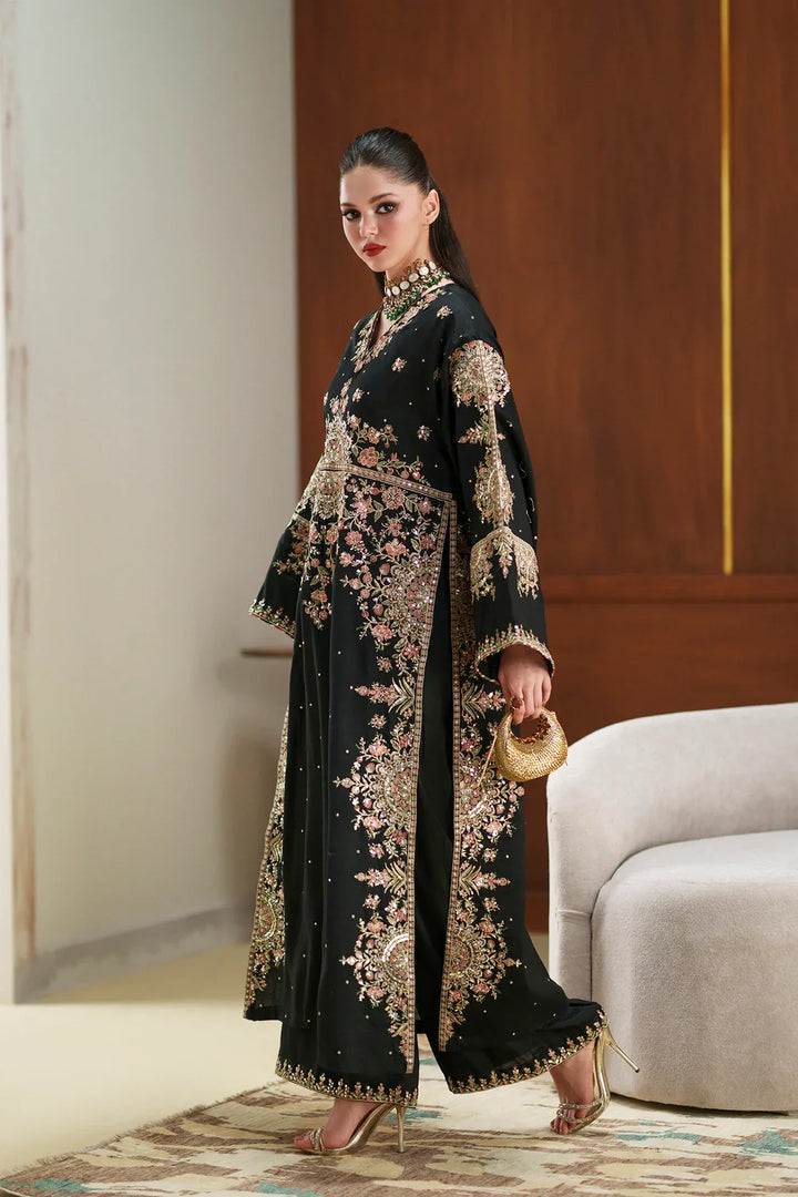 Charmoush Silk 3-Piece Suit with  Sequin Work &amp; Embroidered Dupatta | RTW