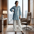 Stylish Cotton 2pcs  Top  And Plazzo Set  for Women 001