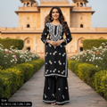 2PCS Rayon Embroidery Suit For Women 002
