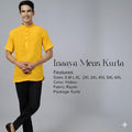 Stylish Yellow Rayon Shirt  For Men