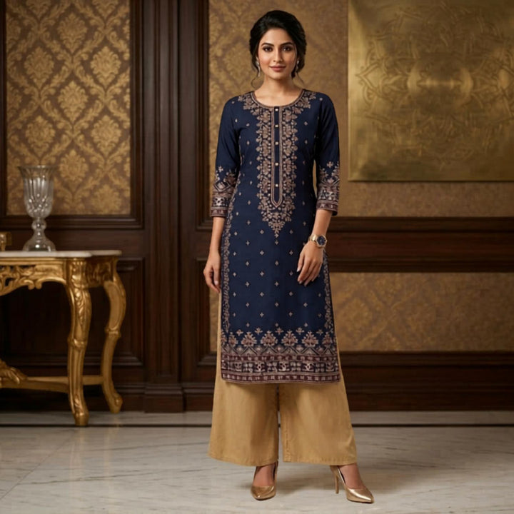 ( BAJU SHJ) Indian Ready Embroidery Festive Kurti Collection For Women
